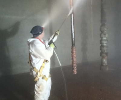 Mantenimiento y limpieza de cisterna industrial - Grupo Rex Mantenimiento