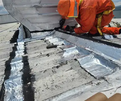 Aplicación de sistema impermeable prefabricado