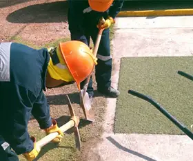 Limpieza preliminar para recibir vigas de liga