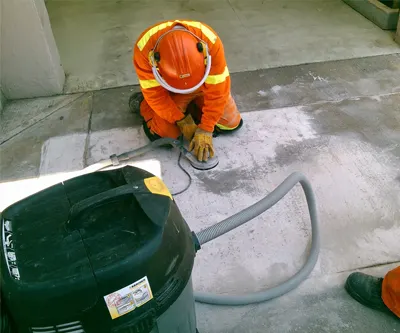 Reparación de piso industrial de concreto - Grupo Rex Querétaro